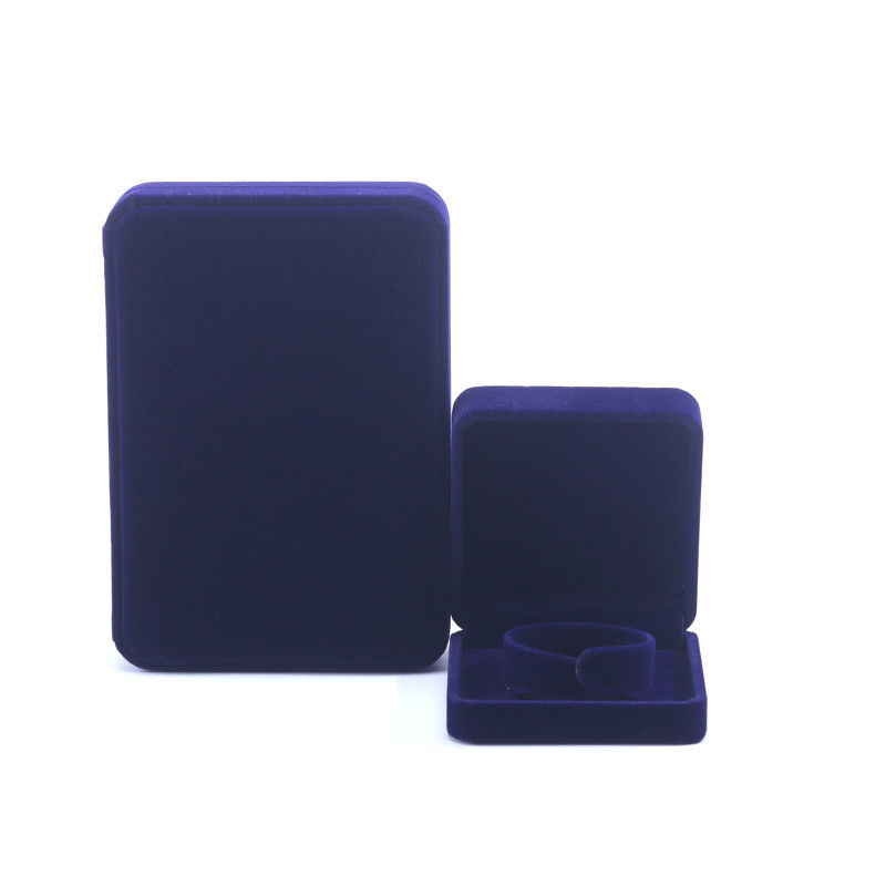 luxury handmade Black square Velvet Jewelry Box for Necklace Earrings Bracelet Ring packaging