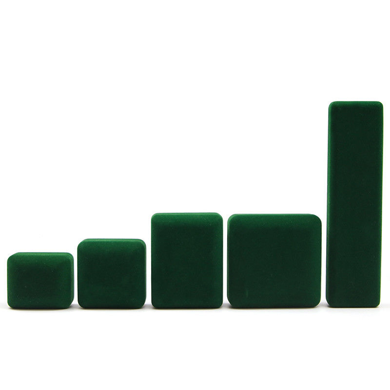 Green Jewelry Box Custom LED Velvet Jewelry Package with Luxury and Custom Ring Box