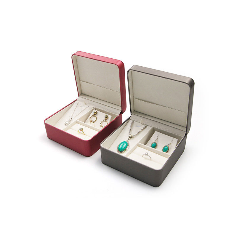 Custom Ring Earrings And Necklace Gift Box Set For Travel Jewelry Storage