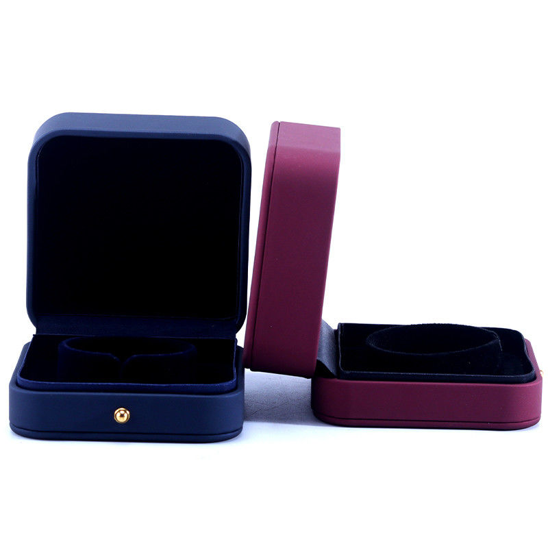 Custom Logo Jewelry Package Hanhong PU Leather Box for Necklace Bracelet Earrings Ring