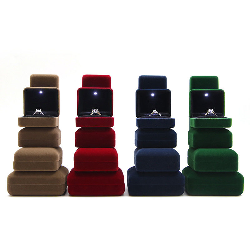 Customized Size Velvet Jewelry Box For Storing And Protecting jewellery Collection