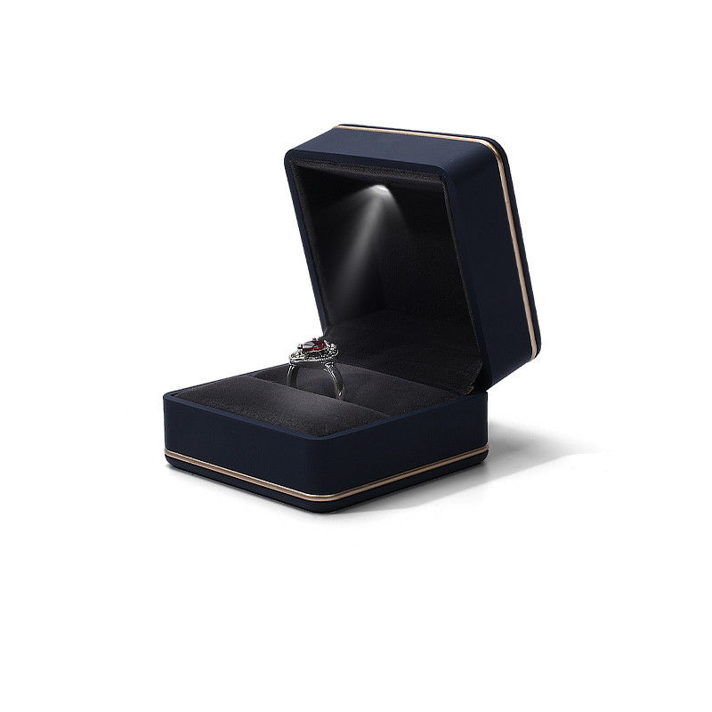 Jewelry Package Hanhong Custom Logo Silk Screen Printing Luxury LED Storage Box with Light
