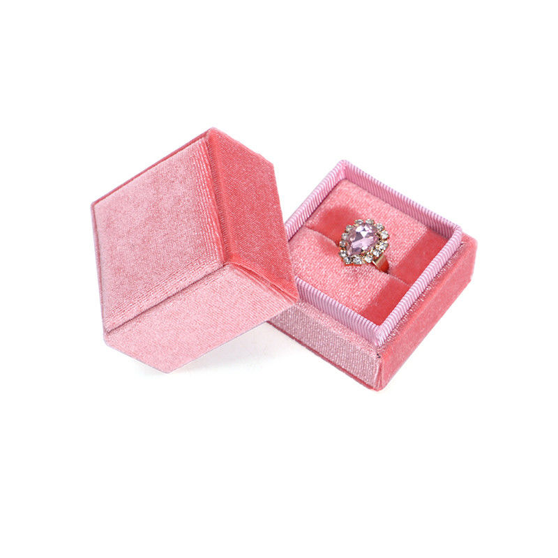 Velvet Jewelry Display Gift Box for Hanhong Luxury Custom Wedding and Engagement
