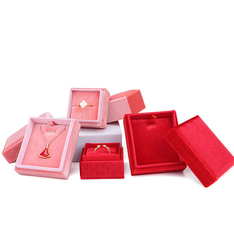 Velvet Jewelry Display Gift Box for Hanhong Luxury Custom Wedding and Engagement