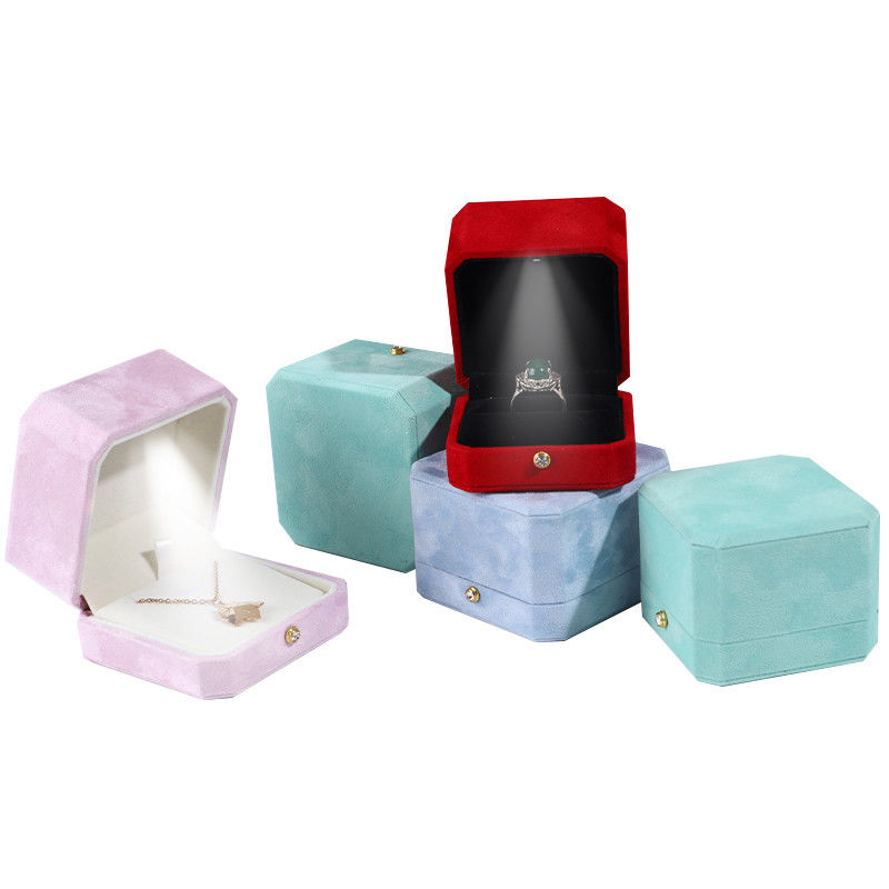 Hanhong Custom Rings Jewelry Box Packaging with Customized Size and Customer's Logo