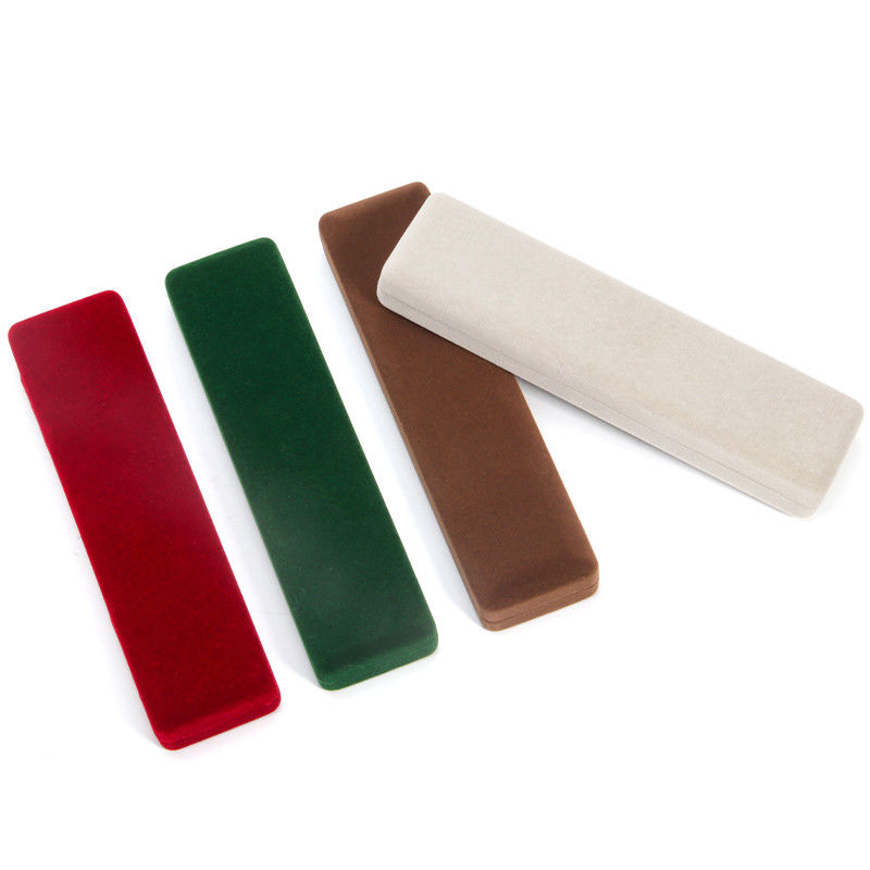 Velvet Jewelry Set Box in Luxury Packaging Box for Bracelet Necklace Ring in Burgundy