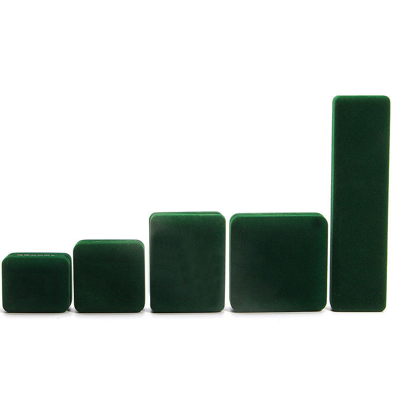 Luxury Velvet Jewelry Set Box for High Grade Green Packaging Bracelet Necklace Ring