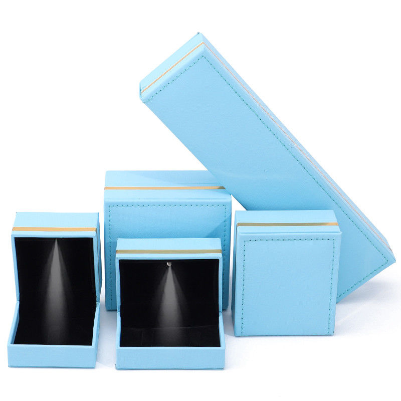 Jewelry Package LED Light Bracelet with Gray Earrings and Ring Set in Customized Box