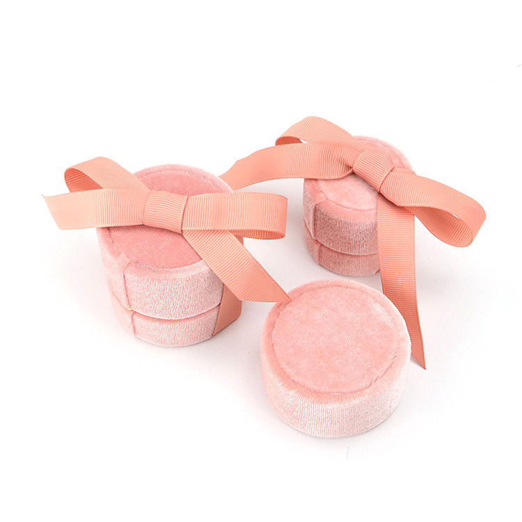 Hanhong Tiandi Flannel Cloth Ring Box for Jewelry Packaging 5*4.5*5cm Plastic Velvet