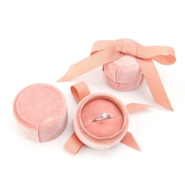 Hanhong Tiandi Flannel Cloth Ring Box for Jewelry Packaging 5*4.5*5cm Plastic Velvet