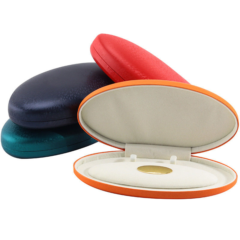 Custom Luxury Rectangle PU Leather Jewelry Box for Handmade Pearl Necklace Packaging