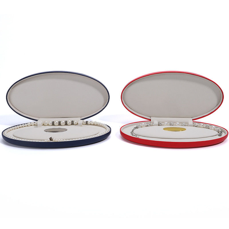 Custom Logo Jewelry Packaging Box for Ring and Necklace Bracelet Storage Hanhong PU Leather