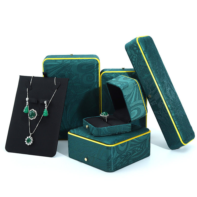 Green Handmade Jewelry Box for Bracelet Necklace Stud Earrings Luxury Ring Hanhong BH2