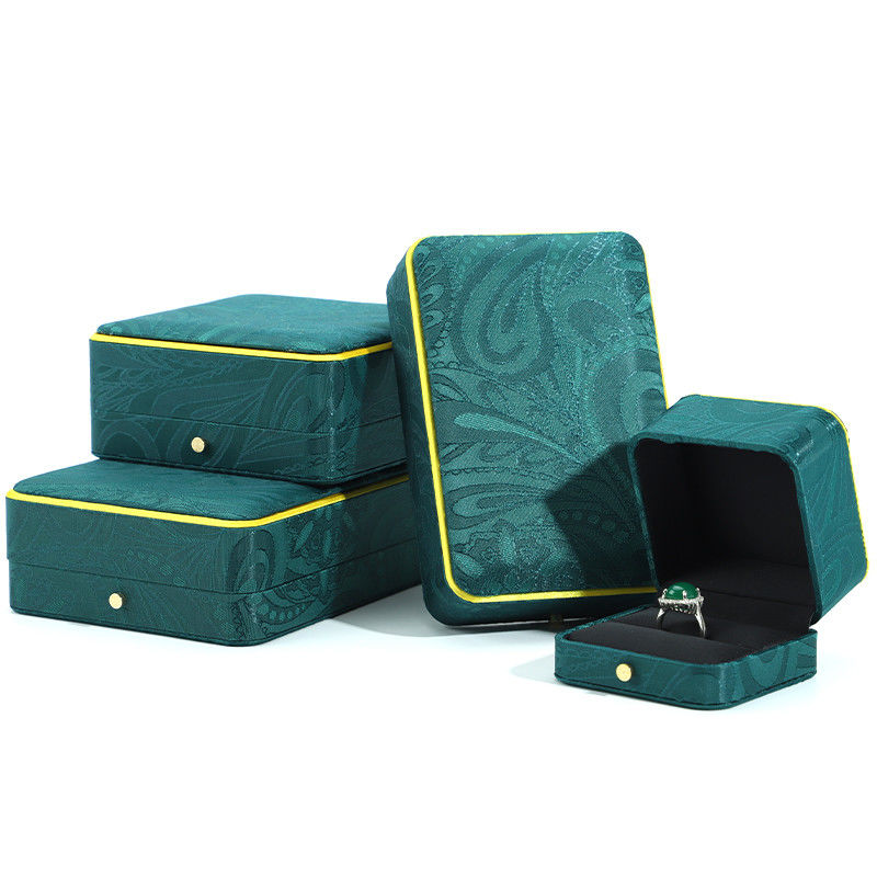 Green Handmade Jewelry Box for Bracelet Necklace Stud Earrings Luxury Ring Hanhong BH2