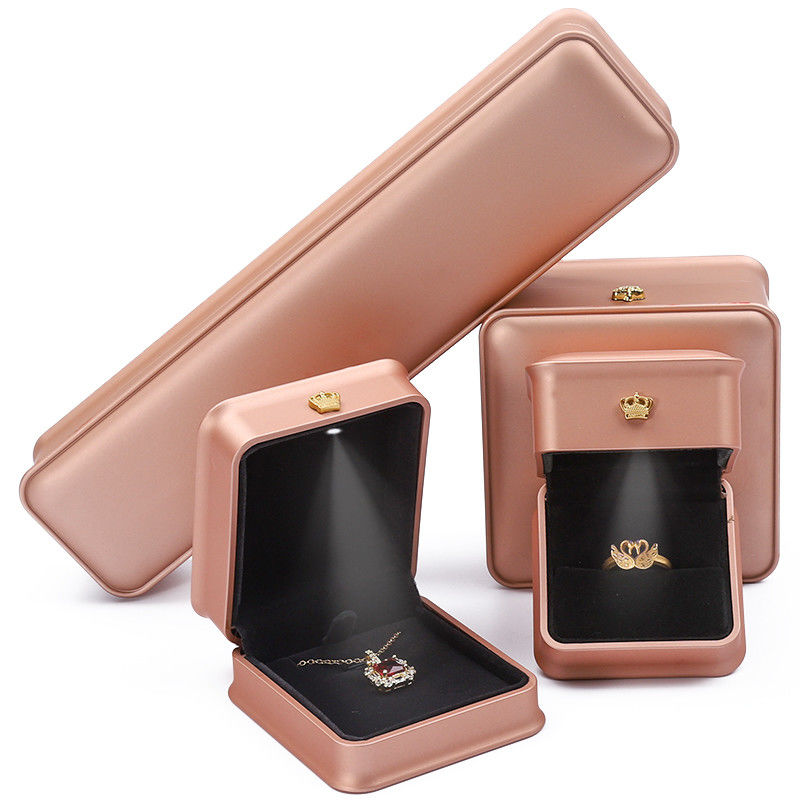 Bracelet Ring Earrings LED Jewelry Box Sets Custom Jewelry Boxes With Logo Wholesale