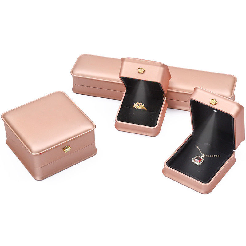 Bracelet Ring Earrings LED Jewelry Box Sets Custom Jewelry Boxes With Logo Wholesale