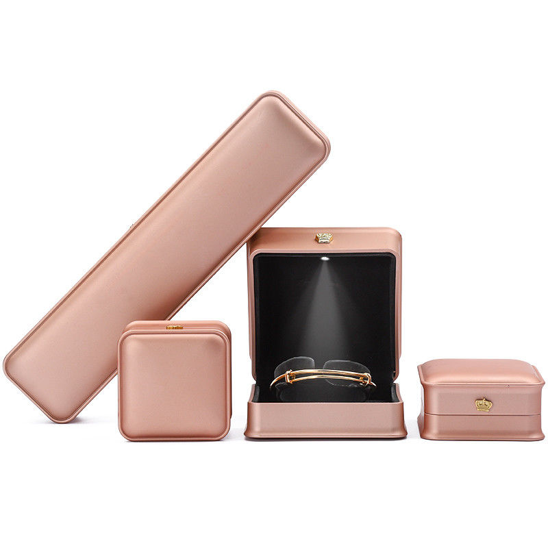 Bracelet Ring Earrings LED Jewelry Box Sets Custom Jewelry Boxes With Logo Wholesale