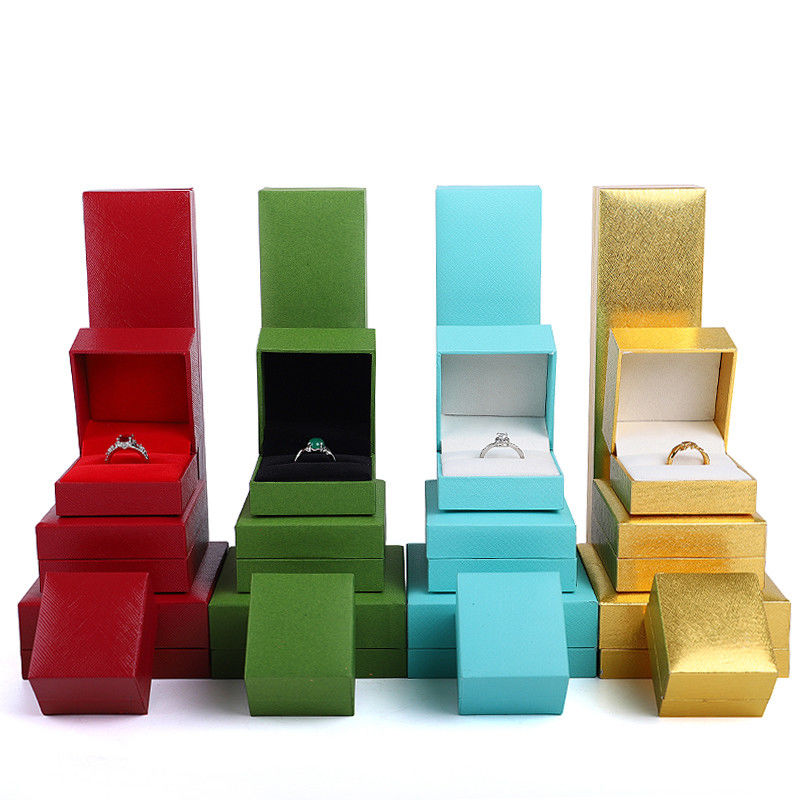 Jewelry Boxes Material Paper Velvet Newest Style for Earrings Necklaces and Rings