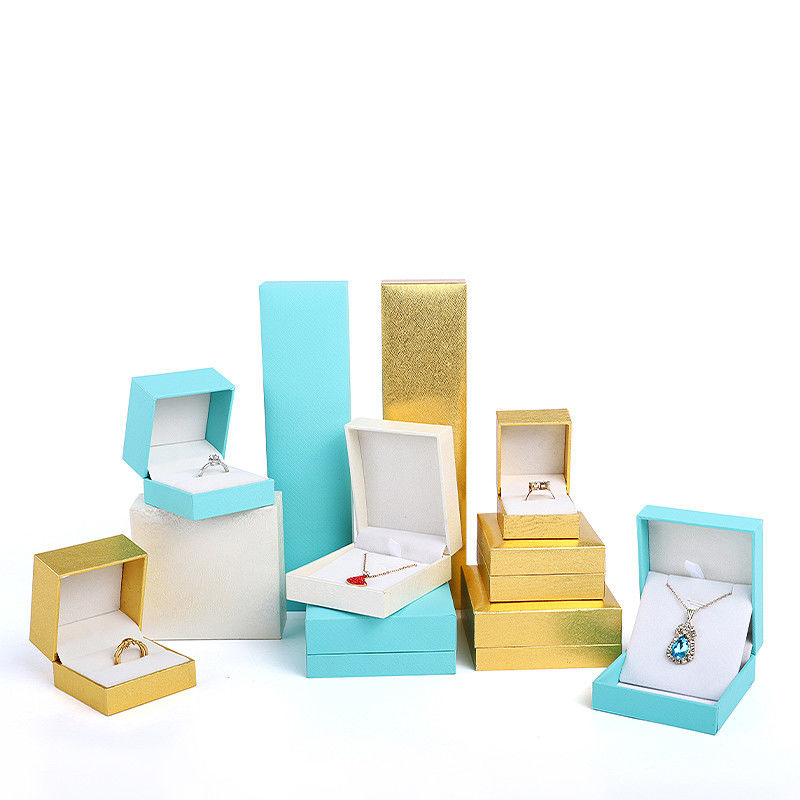 Jewelry Boxes Material Paper Velvet Newest Style for Earrings Necklaces and Rings