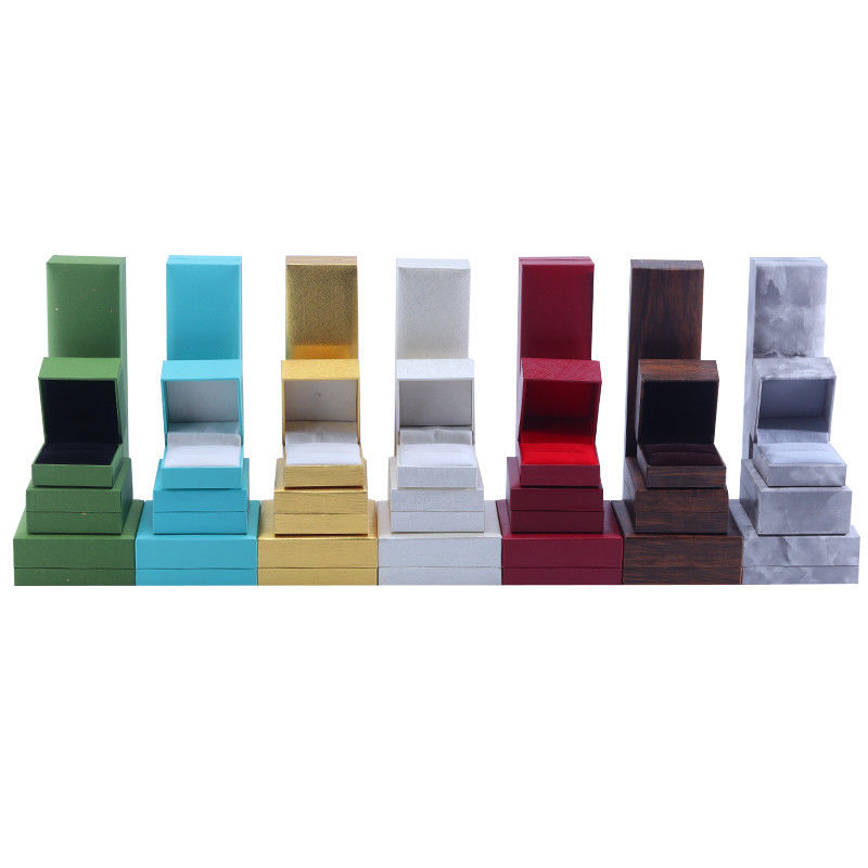 Jewelry Boxes Material Paper Velvet Newest Style for Earrings Necklaces and Rings