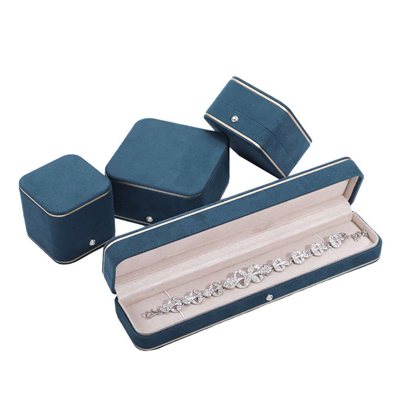 Jewelry Packaging Hanhong Custom Velvet Box for Necklace Bracelet Earrings and Ring