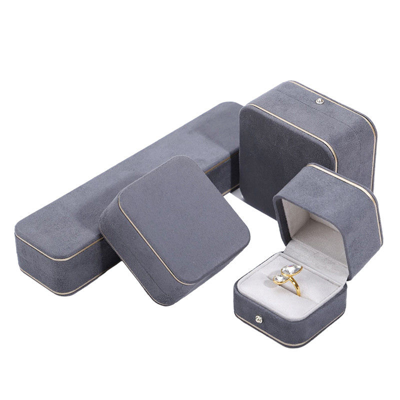 Jewelry Packaging Hanhong Custom Velvet Box for Necklace Bracelet Earrings and Ring