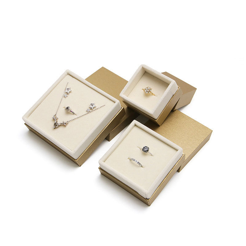 Paper Velvet Material Jewelry Boxes Hanhong Custom Design Eco-Friendly Packaging
