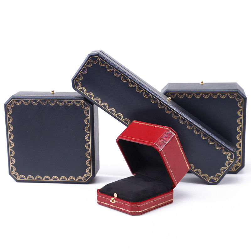 Rectangle 12*12*4.5cm Custom Jewelry Packaging Box for Bracelet Earrings Necklace Ring