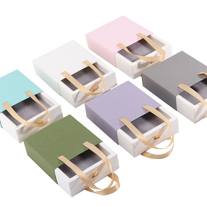 Newest Style Customized Sliding Drawer Carton for Ring Box Custom Logo Paper Case