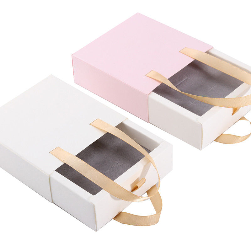 Newest Style Customized Sliding Drawer Carton for Ring Box Custom Logo Paper Case