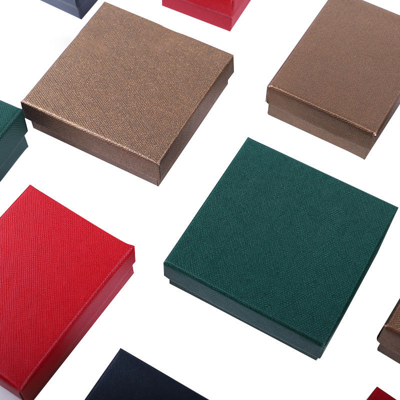 Wholesale manufacturing Luxury Jewellery Box Personalized Custom high end Necklace Bracelet Earrings Ring jewelry set Packaging cardboard paper lid and base Jewelry Box with logo