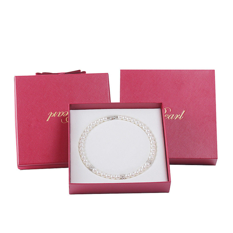 Hanhong Customized Size Red Jewelry Cardboard Paper Sleeve Box for Bracelet Necklace