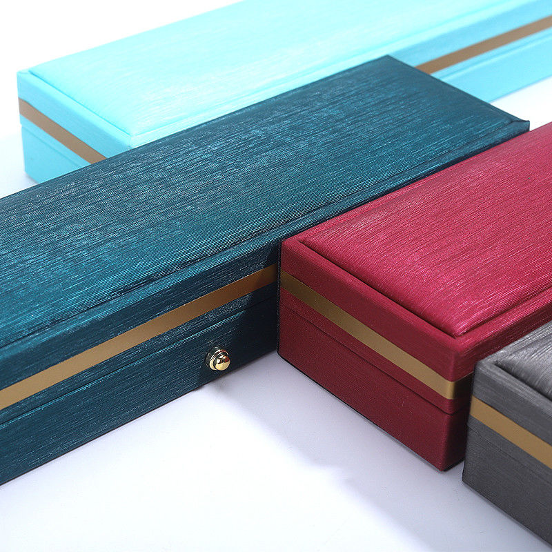 Hanhong Custom Blue Leather Jewelry Box for Ring Necklace Bracelet Wedding Contact Us