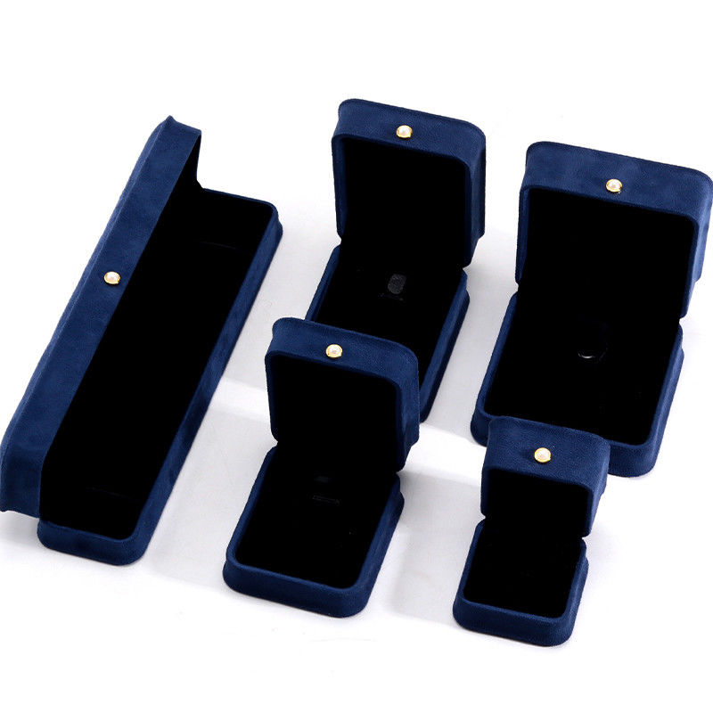 Velvet Material Handmade Jewelry Box for Bracelet Earrings Necklace Pearl Lock