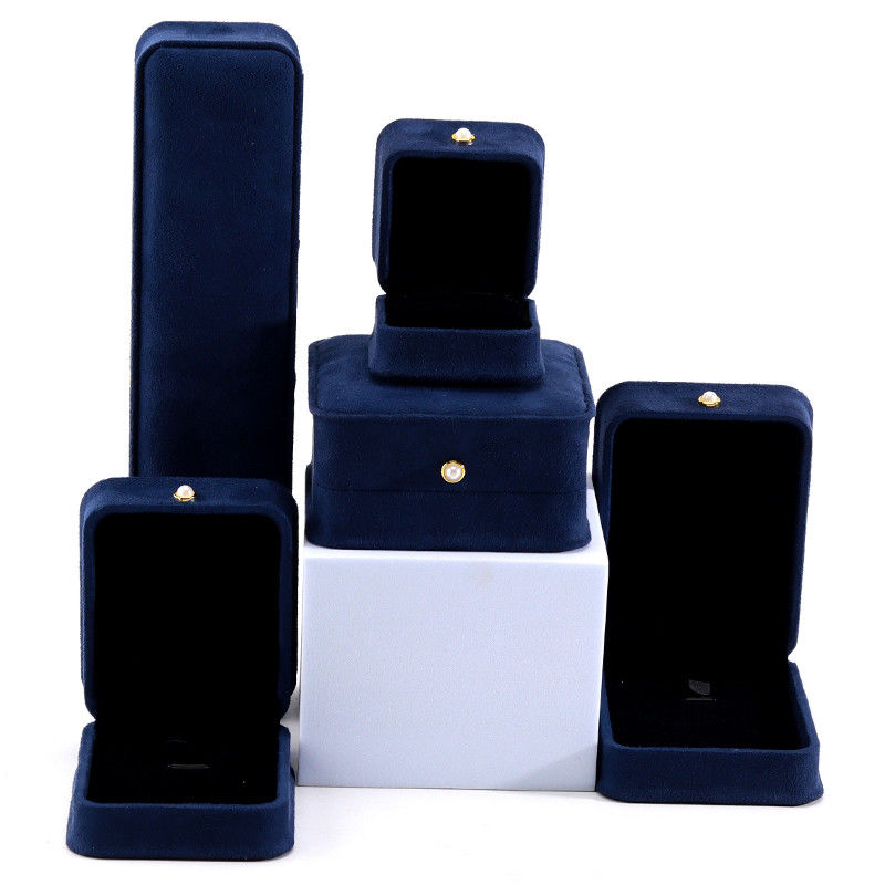 Velvet Material Handmade Jewelry Box for Bracelet Earrings Necklace Pearl Lock