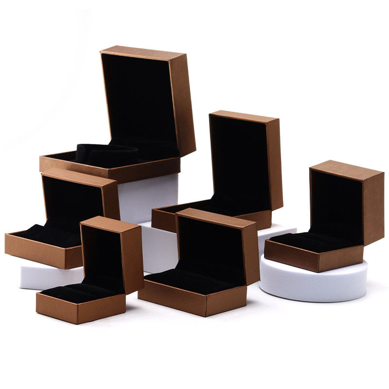 Custom Logo Jewelry Paper Box For Earrings Necklace Pendant Ring 9x9x3cm