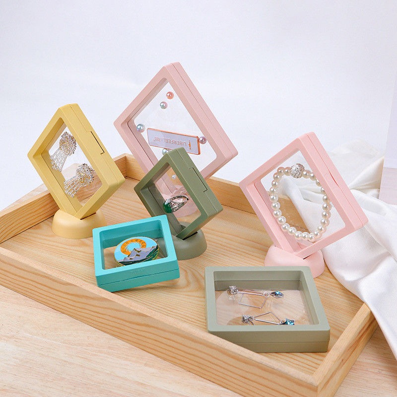 Jewelry PE Membrane Suspension Box , Jewelry Display Box Customized Size