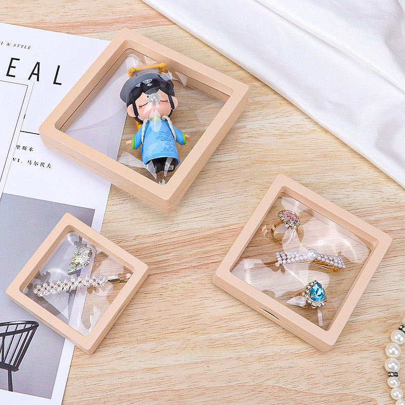 Jewelry PE Membrane Suspension Box , Jewelry Display Box Customized Size