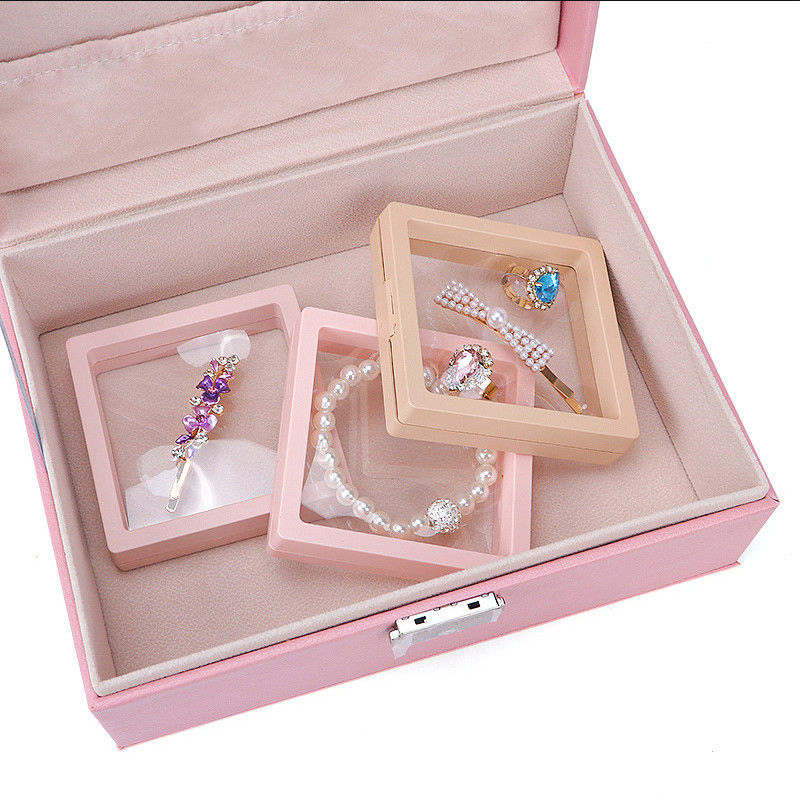 Jewelry PE Membrane Suspension Box , Jewelry Display Box Customized Size