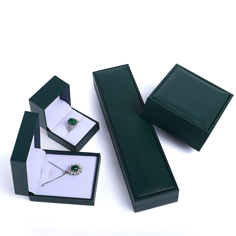Custom Logo Green Jewelry Packaging Box for Hanhong Necklace Bracelet Ring Earrings