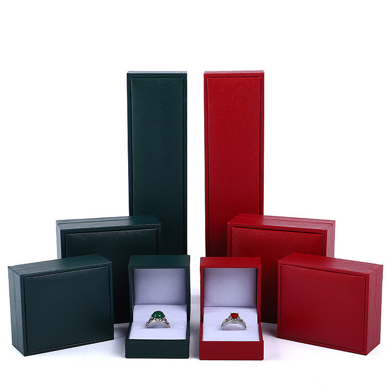 Custom Logo Green Jewelry Packaging Box for Hanhong Necklace Bracelet Ring Earrings