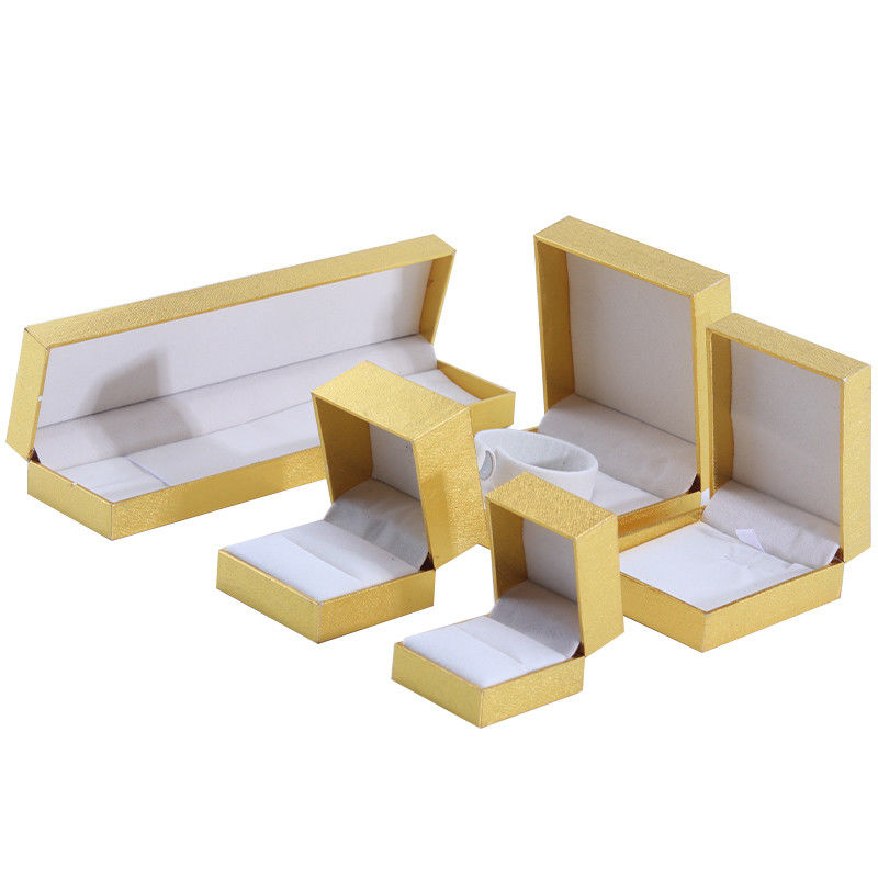 Handmade Eco Cardboard flip Yellow Jewelry Box customizable jewellery box