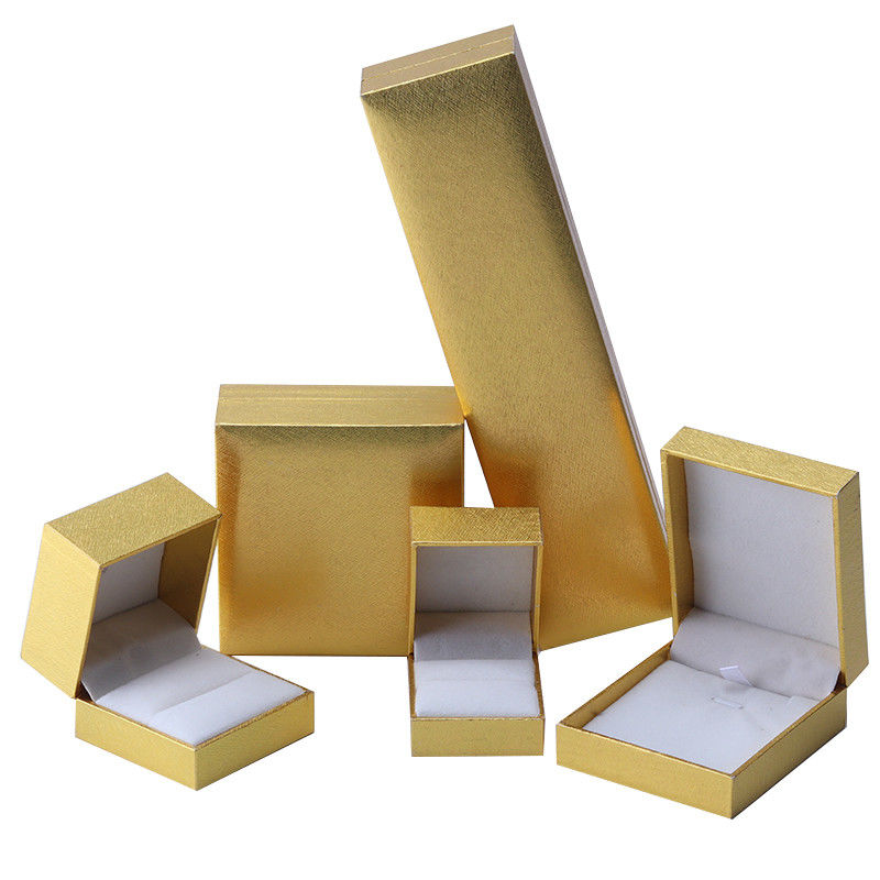 Handmade Eco Cardboard flip Yellow Jewelry Box customizable jewellery box