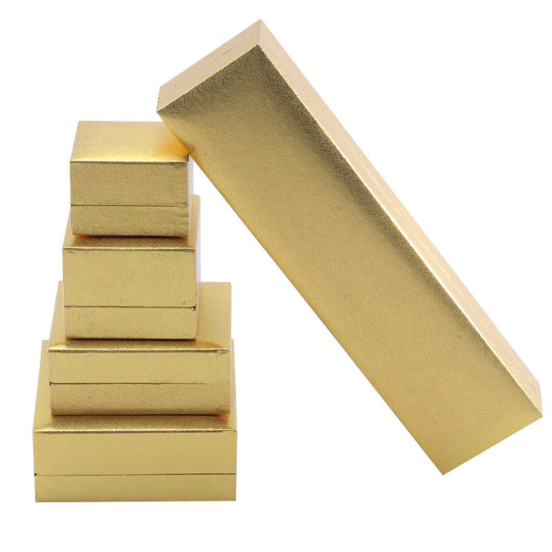 Handmade Eco Cardboard flip Yellow Jewelry Box customizable jewellery box