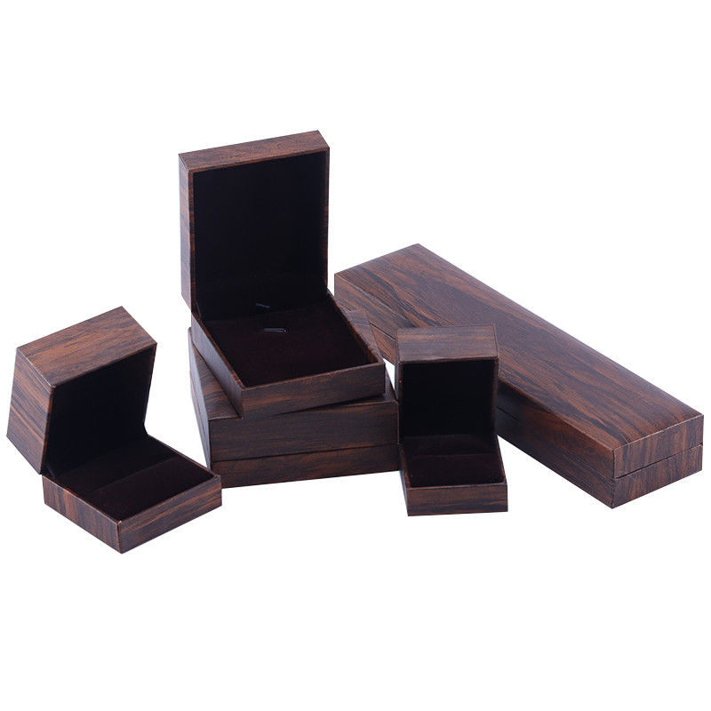 Handmade Eco Cardboard flip brown Jewelry Box customizable jewellery box