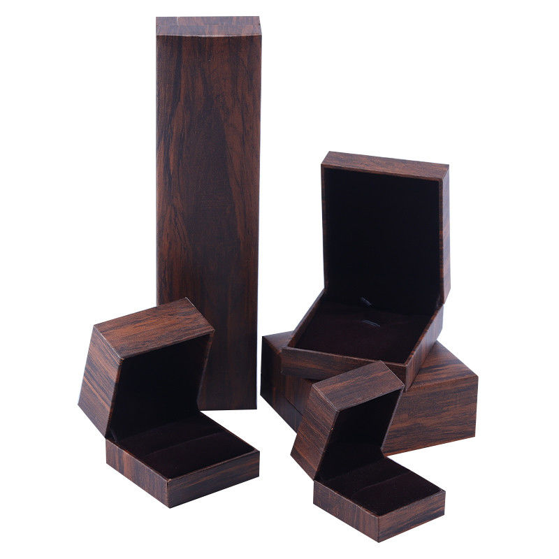 Handmade Eco Cardboard flip brown Jewelry Box customizable jewellery box