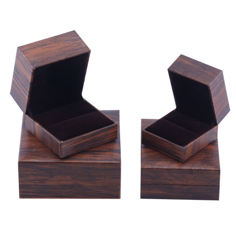 Handmade Eco Cardboard flip brown Jewelry Box customizable jewellery box