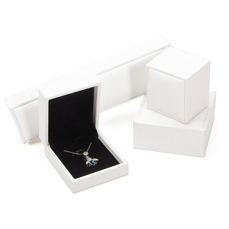 Hanhong 2022 Jewelry Box Packaging Set PU Leather Jewelry Cassette with Logo Custom Printed Ring Box