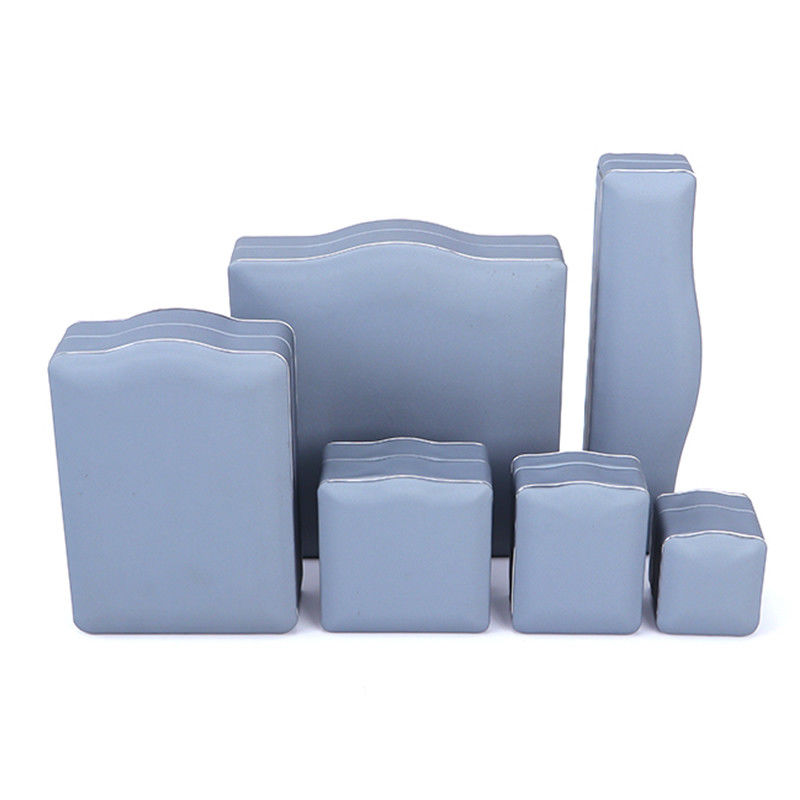 Grey PU Leather Luxury Jewelry Box for Ring Necklace Bracelet Set Packaging by Hanhong