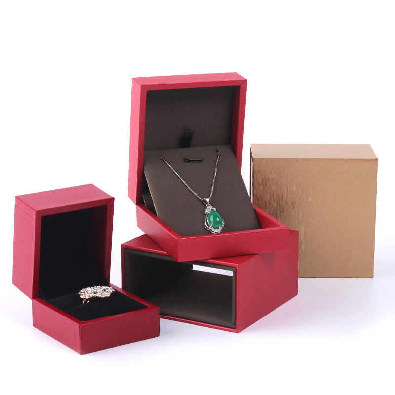 Custom Pull Out Paper Jewellery Box Necklace Case For Jewelry Organization